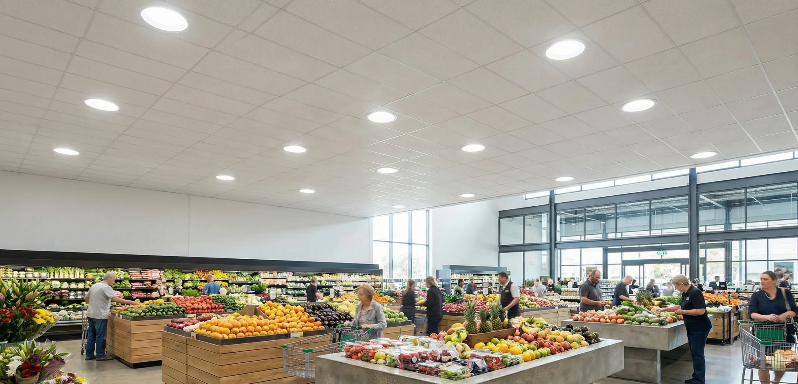 Iluminación comercial Natural en Retail